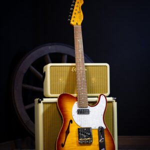 Vintage V72 ReIssued Custom Spec Electric Guitar ~ Flame Tobacco Burst