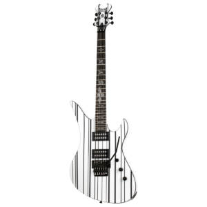 GUITARRA SCHECTER - SYNYSTER STANDART GLOSS WH WITH BK PINSTRIPES #1746 IDN