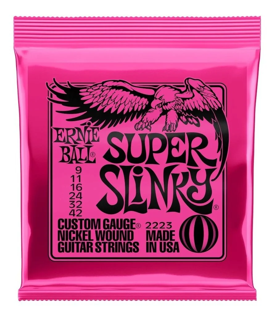 ENCORDAMENTO ERNIE BALL - 009-042 P/ GUITARRA SUPER SLINK NIQUEL P02223