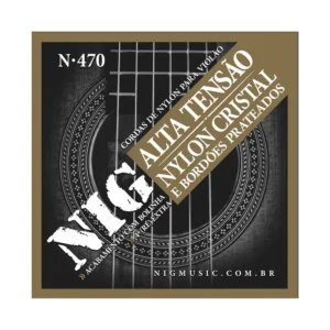 ENCORDAMENTO NIG - VIOLAO NYLON CRISTAL/METAL PRATEADO - MEDIA ALTA