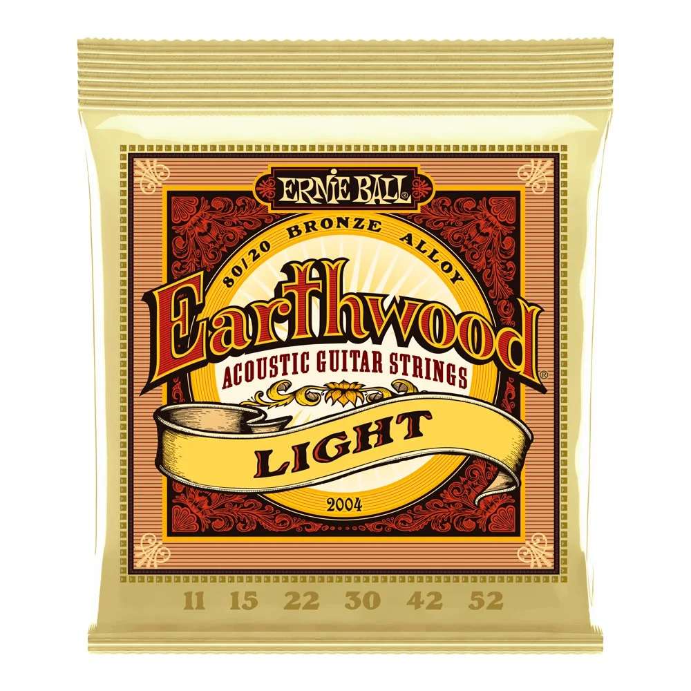 ENCORDAMENTO ERNIE BALL - 011-052 P/ VIOLAO ACO EARTHWOOD LEVE 80/20 BRONZE P02004