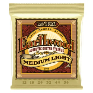 ENCORDAMENTO ERNIE BALL - 012-054 P/ VIOLAO ACO EARTHWOOD MEDIA LEVE 80/20 BRONZE P02003