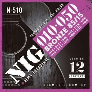 ENCORDAMENTO NIG - VIOLAO ACO/BRONZE-12 CORDAS