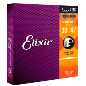 ENCORDAMENTO ELIXIR - 010 LIGHT P/VIOLAO ACO 12C
