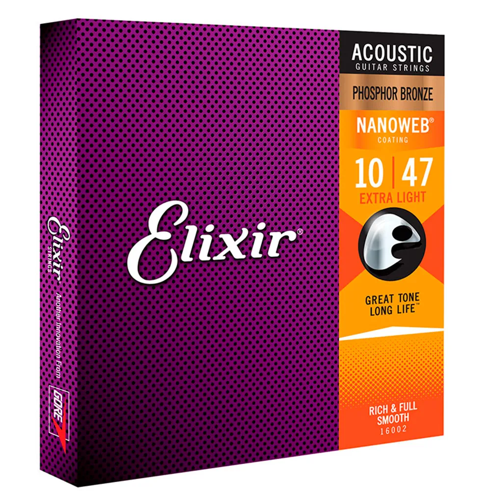 ENCORDAMENTO ELIXIR - 010 LIGHT P/VIOLAO ACO 12C