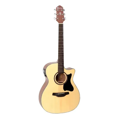 VIOLAO CRAFTER- FOLK CUTAWAY T/SPRUCE B/S MOGNO EQ PL-T NV GOLD SATIN HD-100CE/OP.N CRAFTER