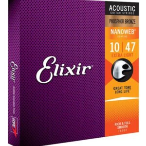 ENCORDAMENTO ELIXIR - 010 NANOWEB MEDIUM P/VIOLAO