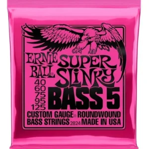 ENCORDAMENTO ERNIE BALL - 040-125 P/ BAIXO 5 CORDAS SUPER SLINKY NIQUEL P02824 ERNIE BALL