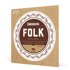 ENCORDAMENTO D'ADDARIO - Folk Nylon EJ33 80/20 Bronze - Clear Nylon
