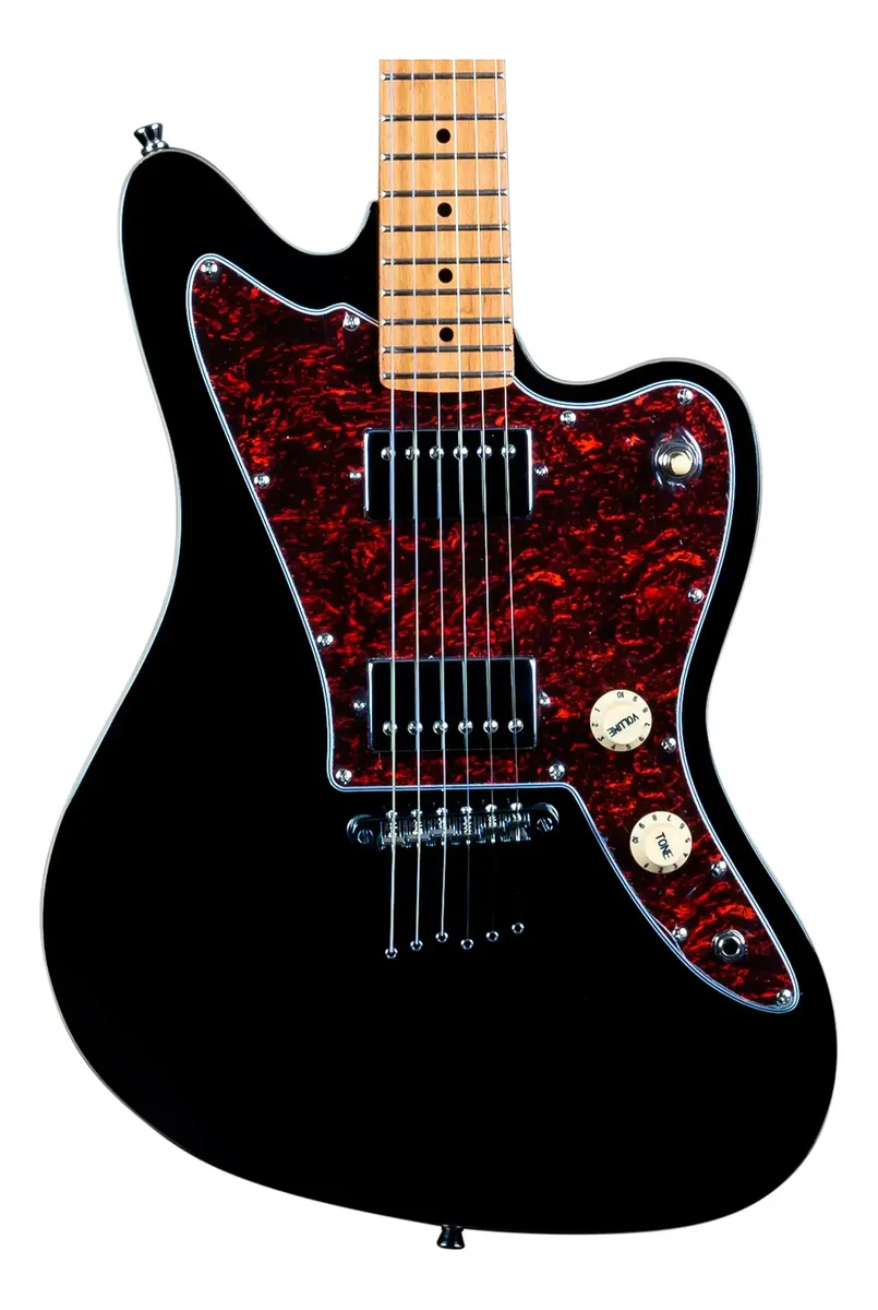 GUITARRA JET - JJ-350 BK Black - Basswood, Braco Roasted Maple, Offset