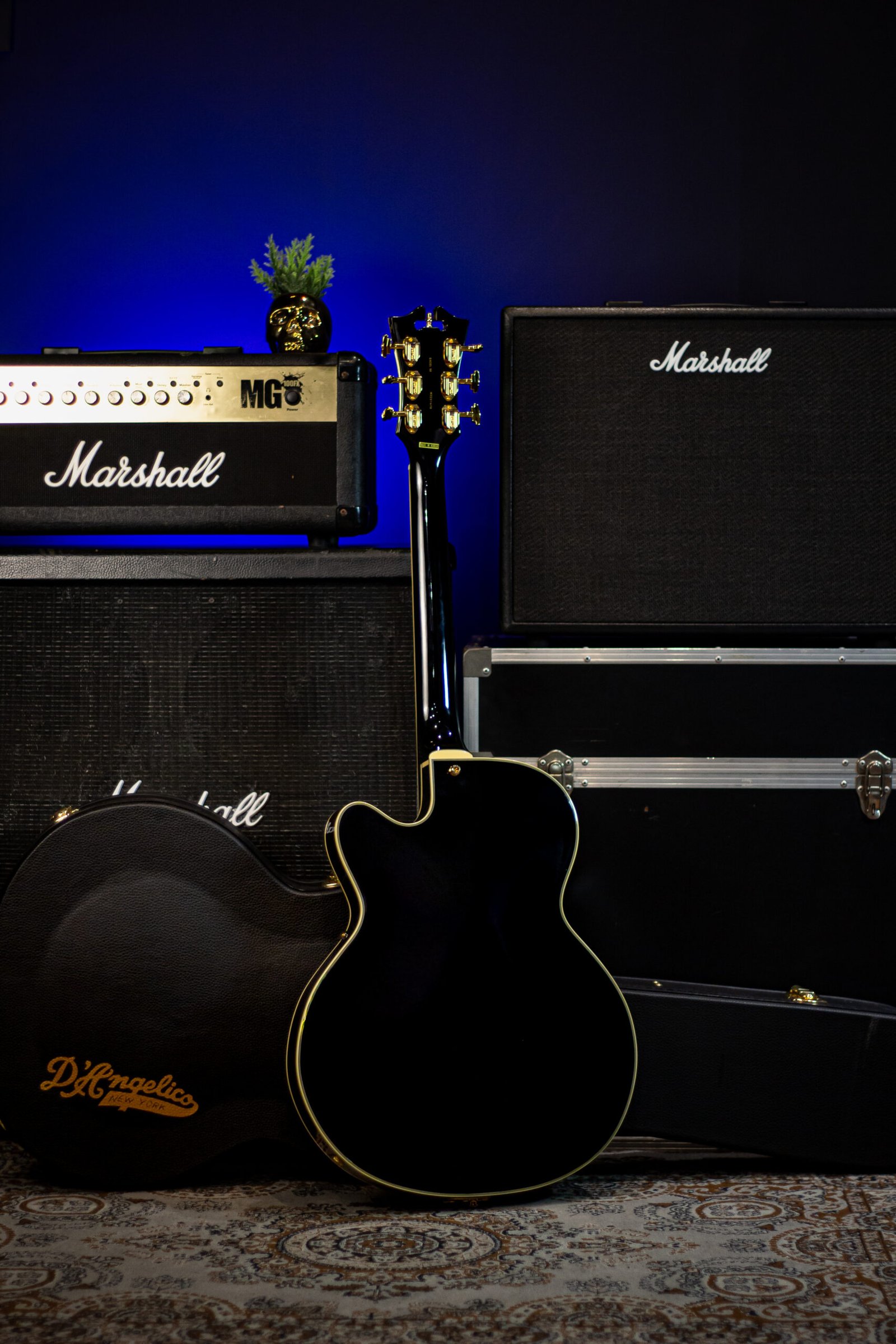 GUITARRA D'ANGELICO - Excel 59 Hollowbody - Solid Black - Imagem 8