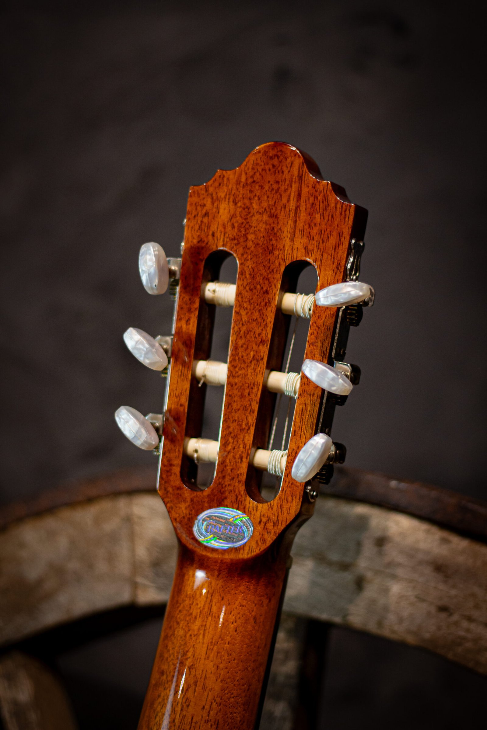VIOLAO CRAFTER - NYLON CUTAWAY T/SPRUCE B/S MOGNO EQ PL-T NV GOLD GLOSS HC-250CE/N CRAFTER (AVARIADO) - Imagem 5