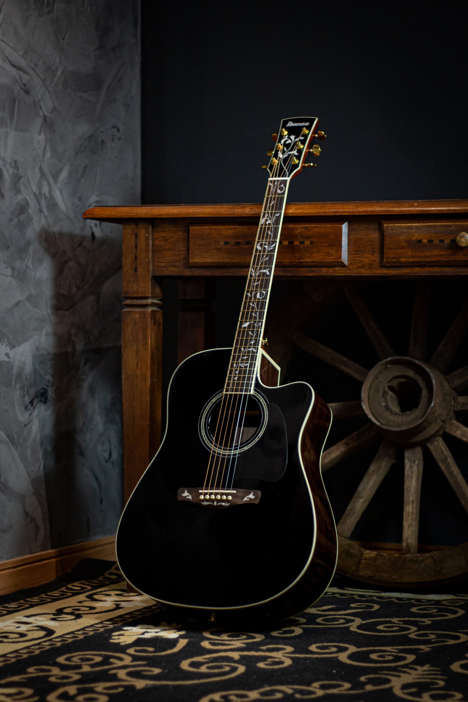 VIOLAO IBANEZ - ACO AW AW391RCE-BKH - Imagem 2