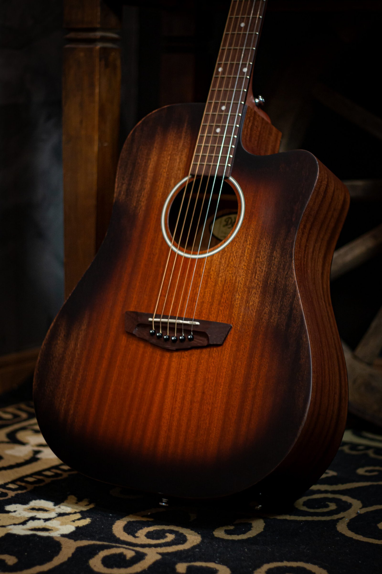 VIOLÃO D'ANGELICO - Premier Bowery LS Aged Mahogany - Imagem 3