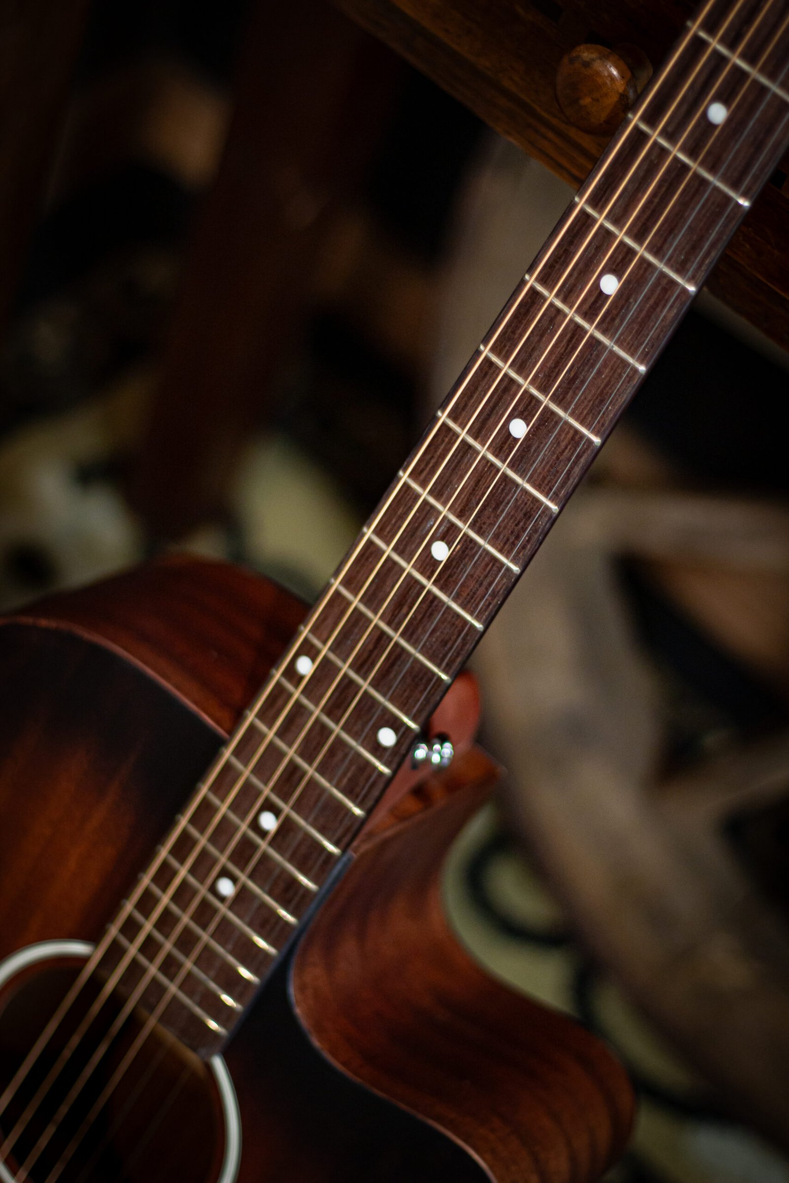 VIOLÃO D'ANGELICO - Premier Bowery LS Aged Mahogany - Imagem 4