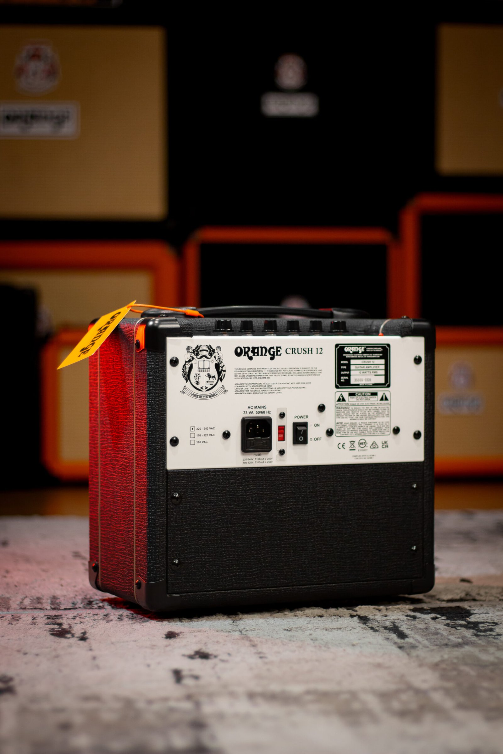 AMPLIFICADOR ORANGE - CRUSH 12 BK PRETO POTENCIA 12 W - Imagem 5