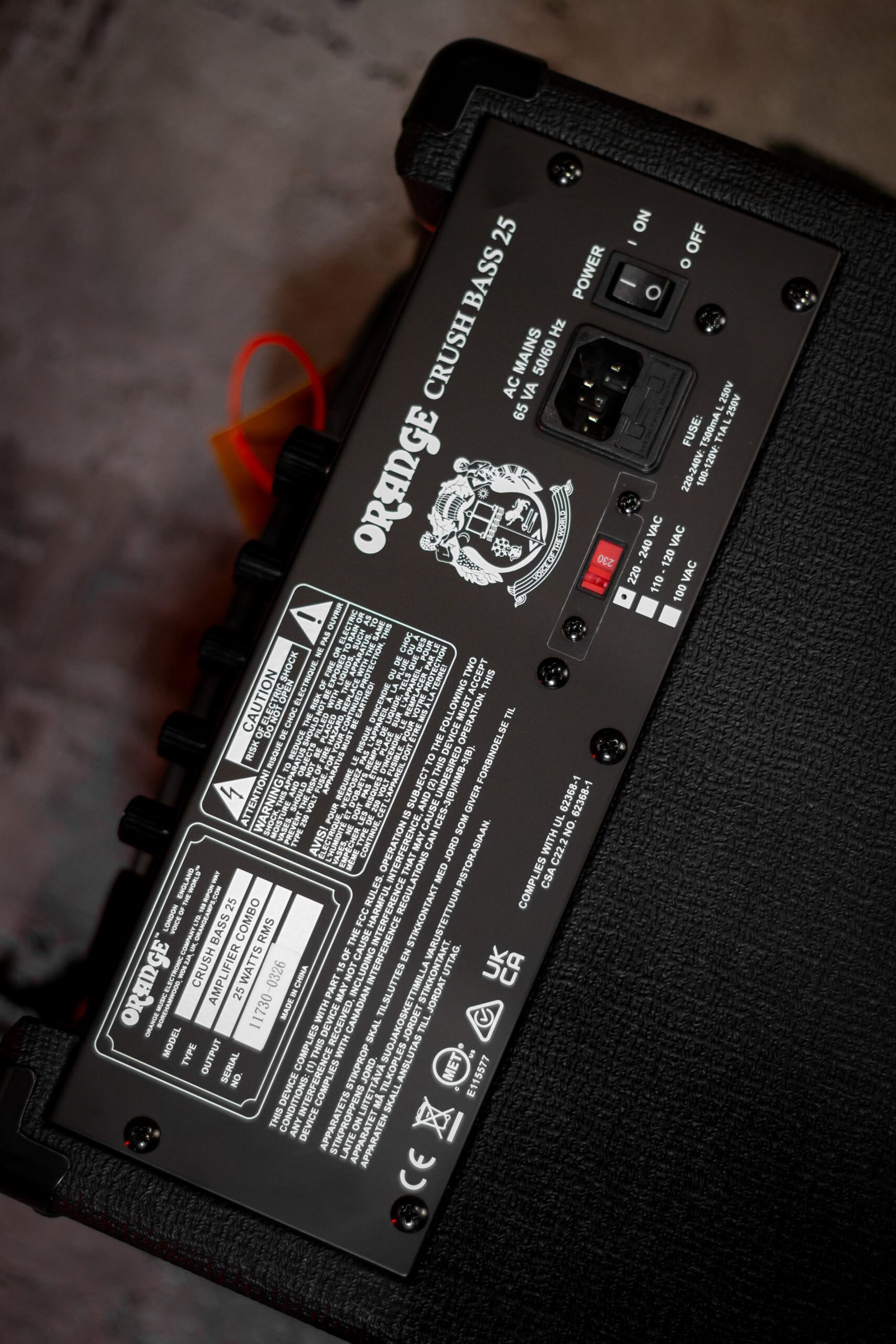 AMPLIFICADOR ORANGE - CRUSH BASS 25 - Imagem 5