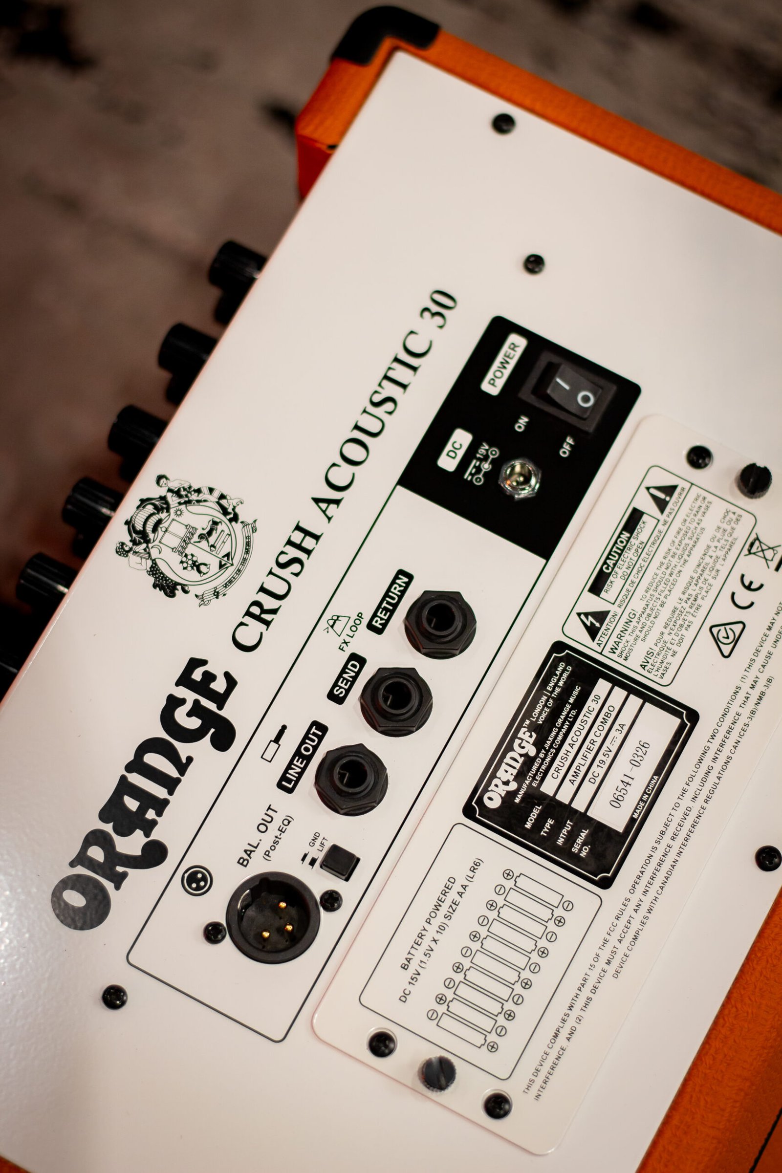 AMPLIFICADOR ORANGE - CRUSH ACOUSTIC 30 POTENCIA 30 W RMS - Imagem 4