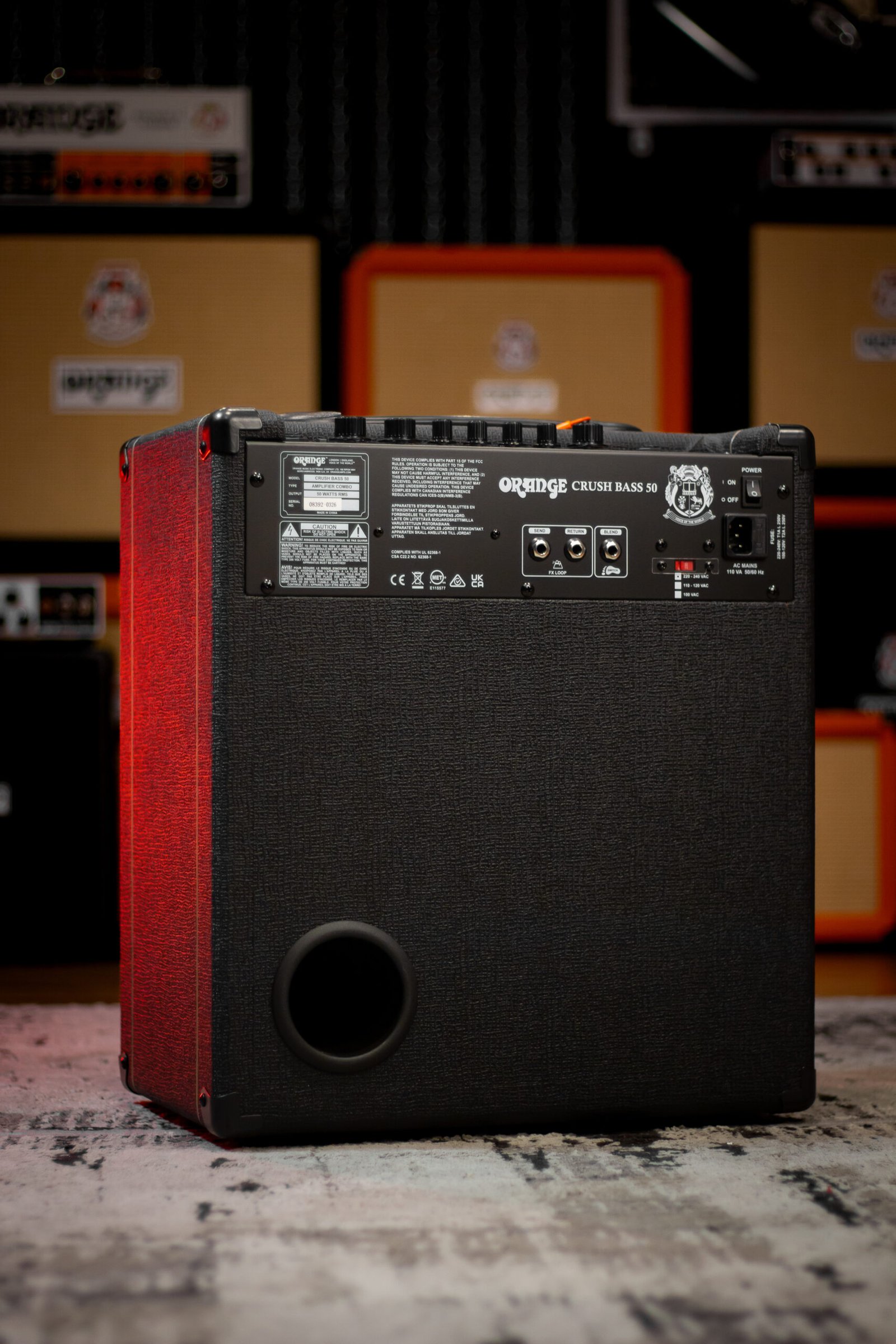 AMPLIFICADOR ORANGE - CRUSH BASS 50 BK POTENCIA 50 W - Imagem 6