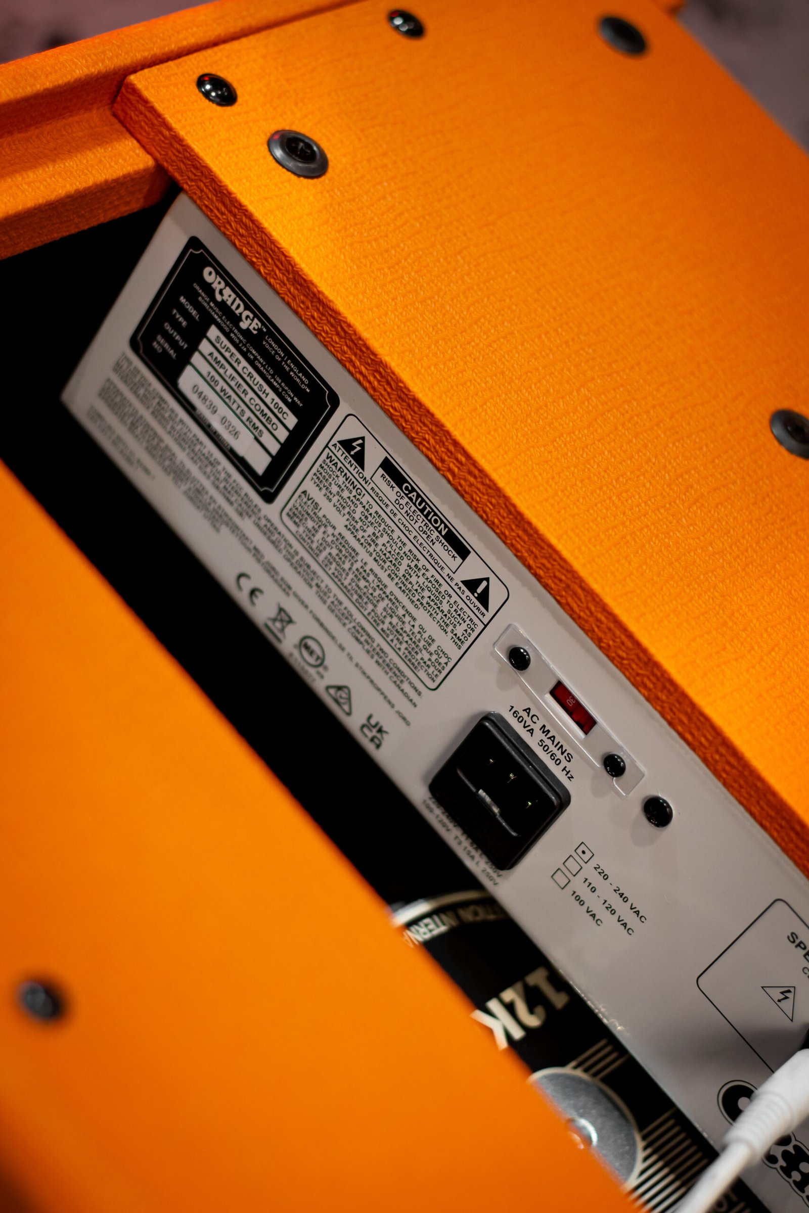 AMPLIFICADOR ORANGE - SUPER CRUSH100C POTENCIA 100W - Imagem 4