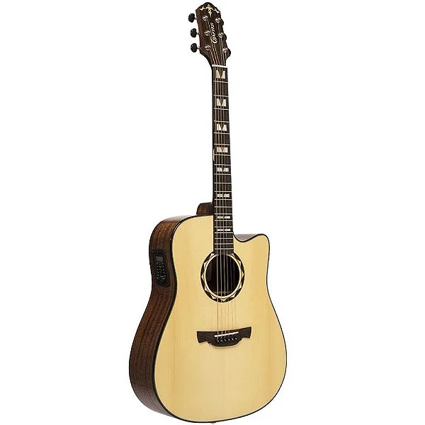 VIOLAO CRAFTER - G.AUDIT CUTWAY T/SOLID SPRUCE B/S MOGNO EQ PLATFORM NX GOLD ABLE G-620CE/N CRAFTER